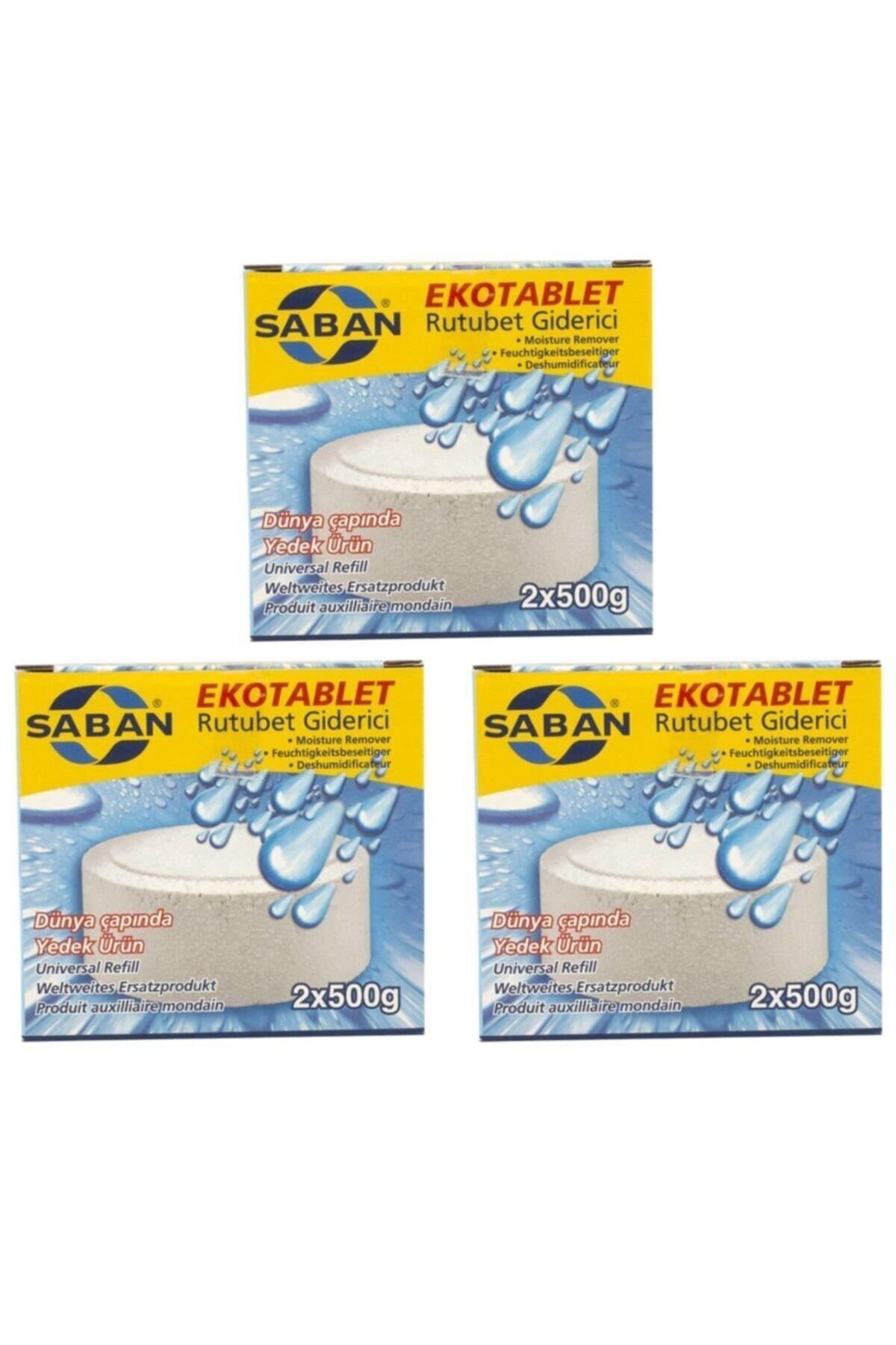 3 Adet 2x500 gr Nem Alıcı Rutubet Giderici Yedek Tablet Natural