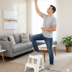 Basamaklı Tabure ( Beyaz)