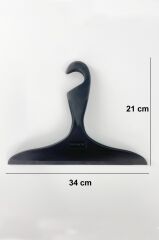 Siyah, Büyük Çekçek Tezgah Üstü ve Cam Çekpası 34x21cm