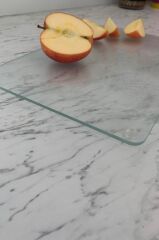 20x30 cm Cam Kesme Tahtası Saydam