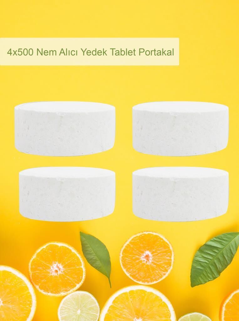 2 Adet 2x500 gr Nem Alıcı Rutubet Ve Küf Önleyici Yedek Tablet Portakal