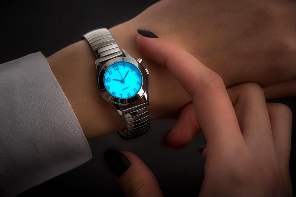 Saban Kol Saati Esnek Kayışlı,  Aydınlatmalı Kadran, Şık Paslanmaz Çelik