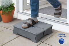 Saban Katlanabilir Kaymaz Tabanlı  Basamak –  Taşıma Saplı, Banyo, Balkon, Küvet ve Veranda için Katlanabilir – 28x40 cm