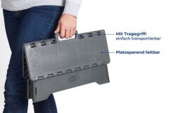 Saban Katlanabilir Kaymaz Tabanlı  Basamak –  Taşıma Saplı, Banyo, Balkon, Küvet ve Veranda için Katlanabilir – 28x40 cm