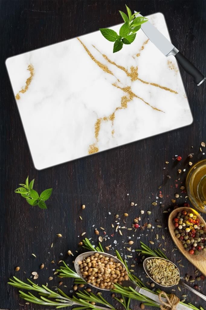 30x40 cm Cam Kesme Tahtası Simler