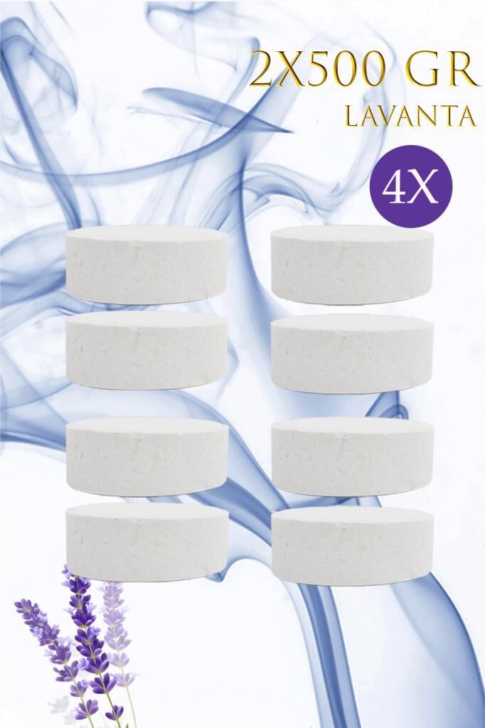 4 Adet 2x500 gr Nem Alıcı Rutubet Ve Küf Önleyici Yedek Tablet Lavanta