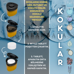 Turuncu, Portakal Kokulu Üçgen Nem Alıcı Aparat - Koku ve Rutubet Giderici 500Gr