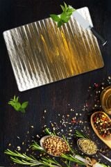 30x40 cm Cam Kesme Tahtası Art Desenli