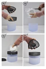 500 gr Nem Alıcılı Ve Rutubet Giderici  Aparat Üçgen Lavanta (Tablet Dahil)