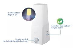 Hareket Algılama Özellikli  Otomatik LED Gece Lambası