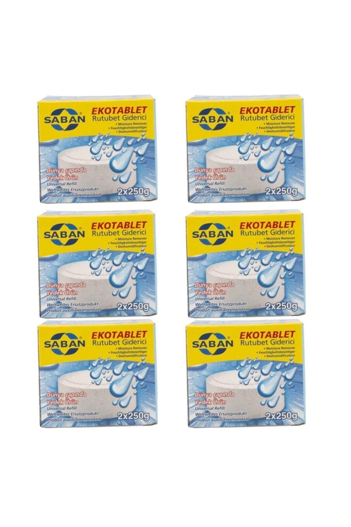 6 Adet 2x250 gr Nem Alıcı Rutubet Giderici Yedek Tablet Natural