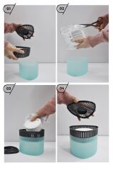 2 Adet 500 gr Nem Alıcılı Ve Rutubet Giderici  Aparat Üçgen Yeşil Elma (Tablet Dahil)