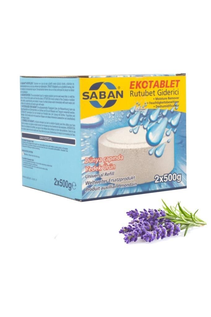 2x500 gr Saban Rutubet Giderici Nem Alıcı Yedek Tablet Lavanta Kokulu
