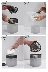 4 Adet 500 gr Nem Alıcılı Ve Rutubet Giderici  Aparat Üçgen Naturel (Tablet Dahil)