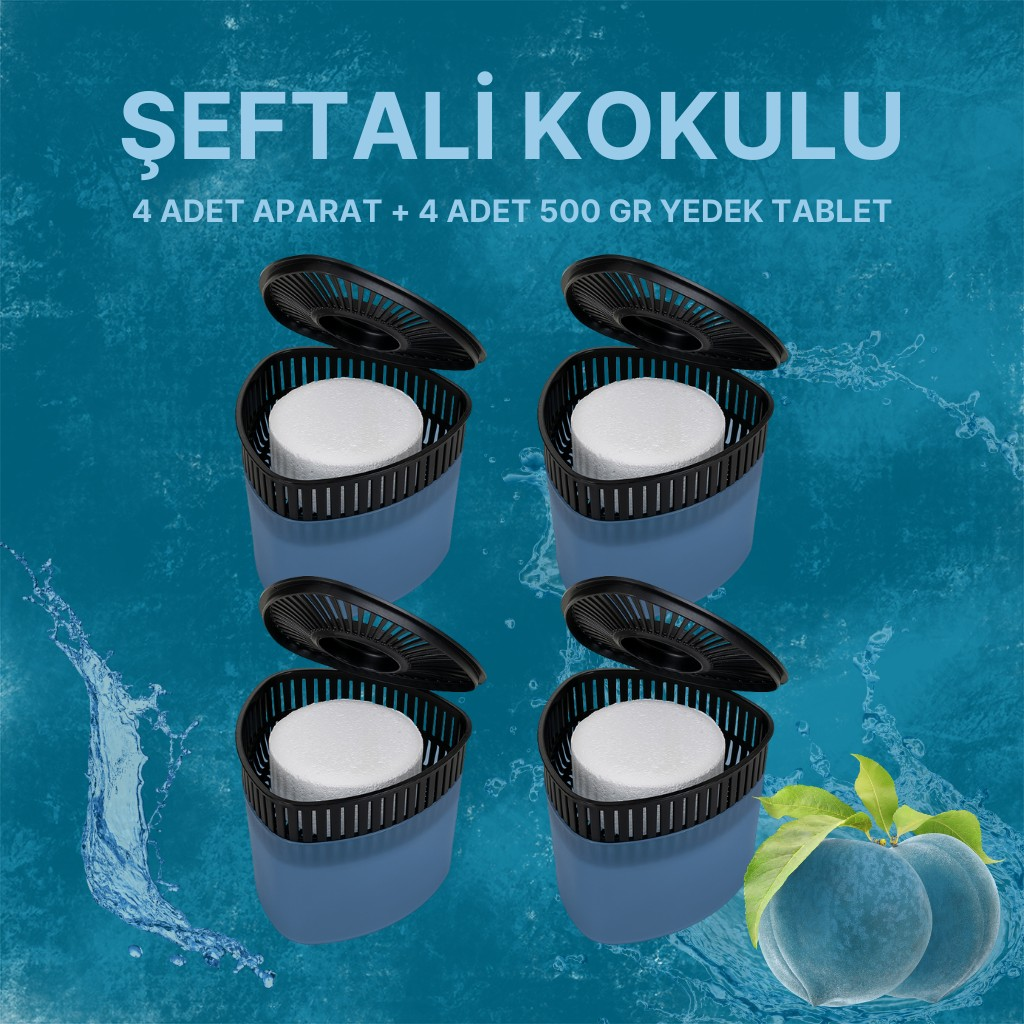 4 Adet 500 gr Nem Alıcılı Ve Rutubet Giderici Aparat Üçgen Şeftali  (TABLET DAHİL)