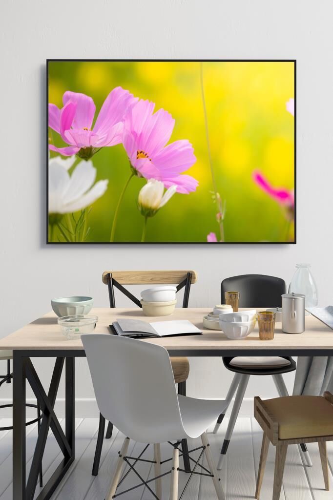 50 x 60 cm İlk Bahar Desenli Cam Tablo 4mm Temperli Camdır