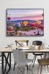 50 x 60 cm Kapodokya Desenli Cam Tablo 4mm Temperli Camdır