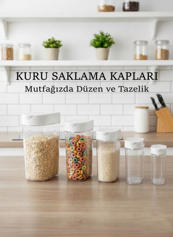 5'li Dökme ve Plastik Saklama Kabı