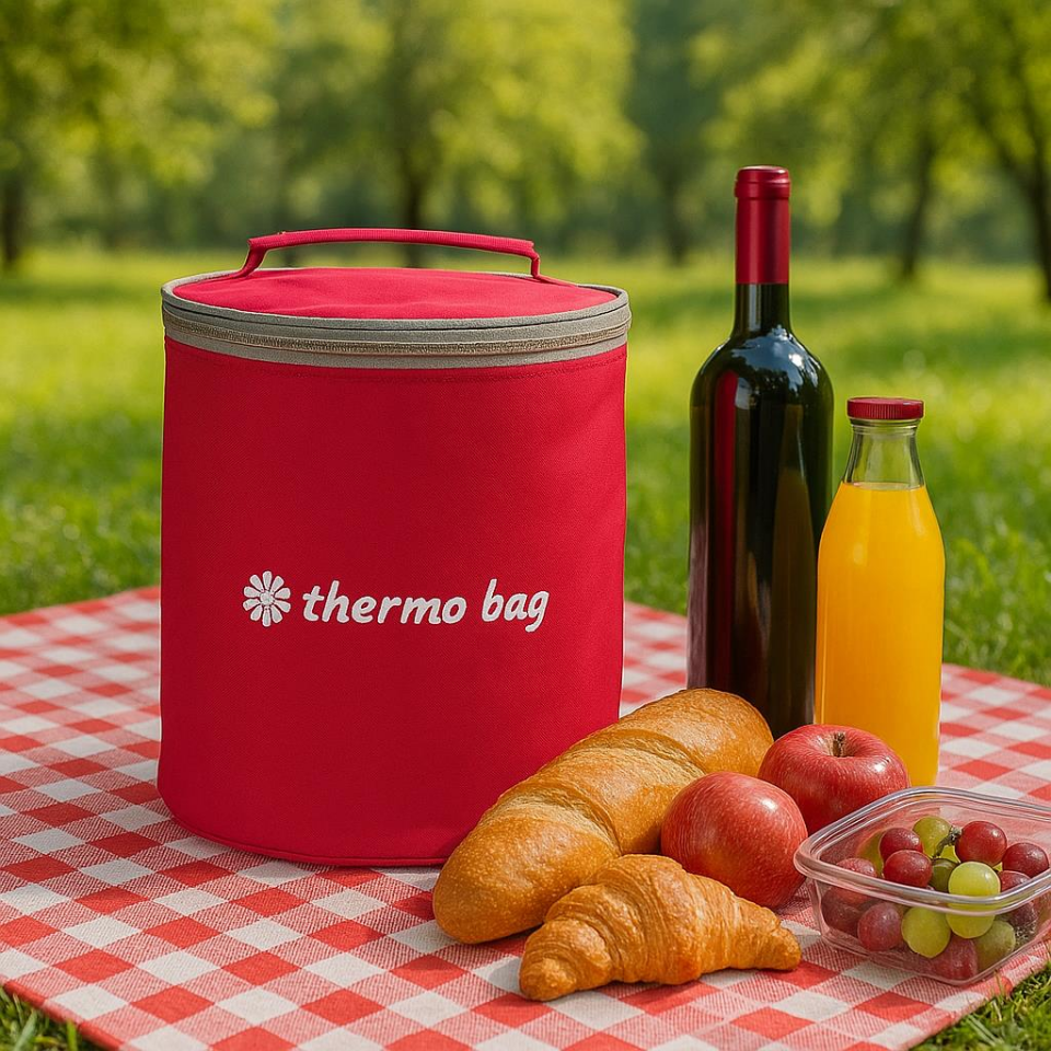 8 Litre - Kırmızı - Termal Çanta - Termo Çanta