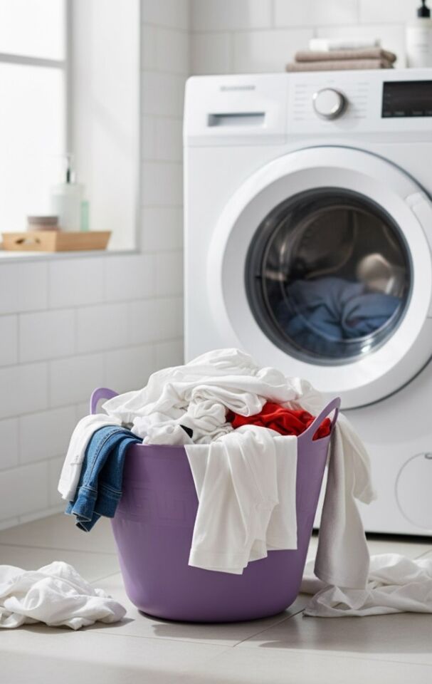 Mor, Esnek Plastik Kova – 42 Litre, Kurban Kovası, Esneyebilen Oyuncak ve Çamaşır Sepeti