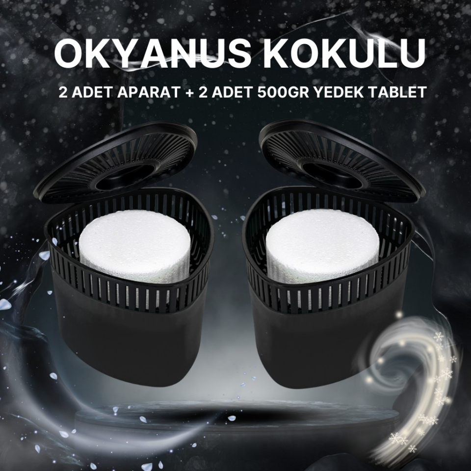 2 Adet 500GR - OKYANUS - Nem Alıcılı Ve Rutubet Giderici Aparat Üçgen (TABLET DAHİL)