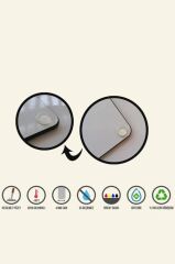 30x40 cm Cam Kesme Tahtası Koyu Ahşap