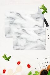 2' li Takım 30x40 cm ve 20x30 cm Model 150 Desenli Cam Kesim Tablası ve Ocak Koruma