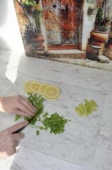 30x40 cm Cam Kesme Tahtası Buzlu