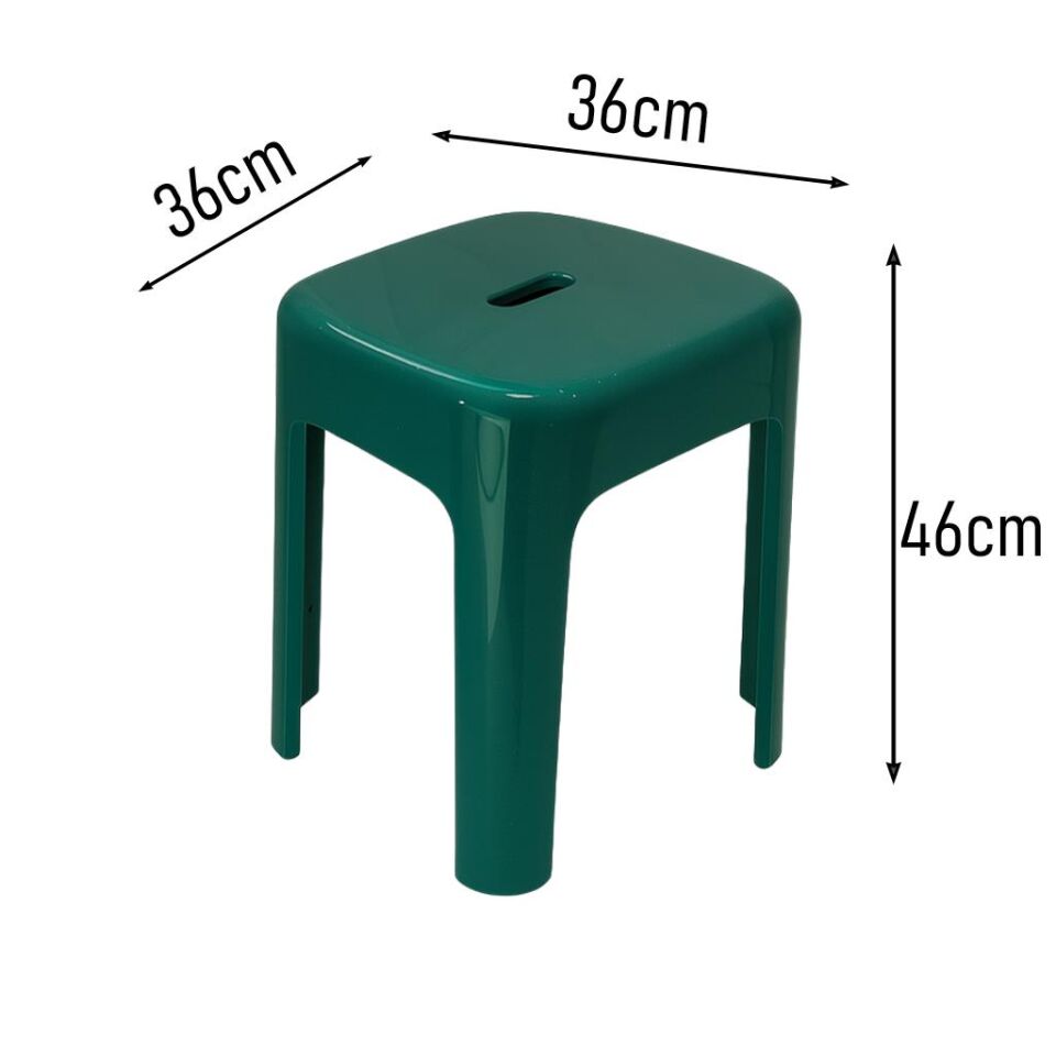 Saban Tabure Sağlam Plastik Kırılmaya Dayanıklı Bahçe, Balkon ,Banyo Yeşil