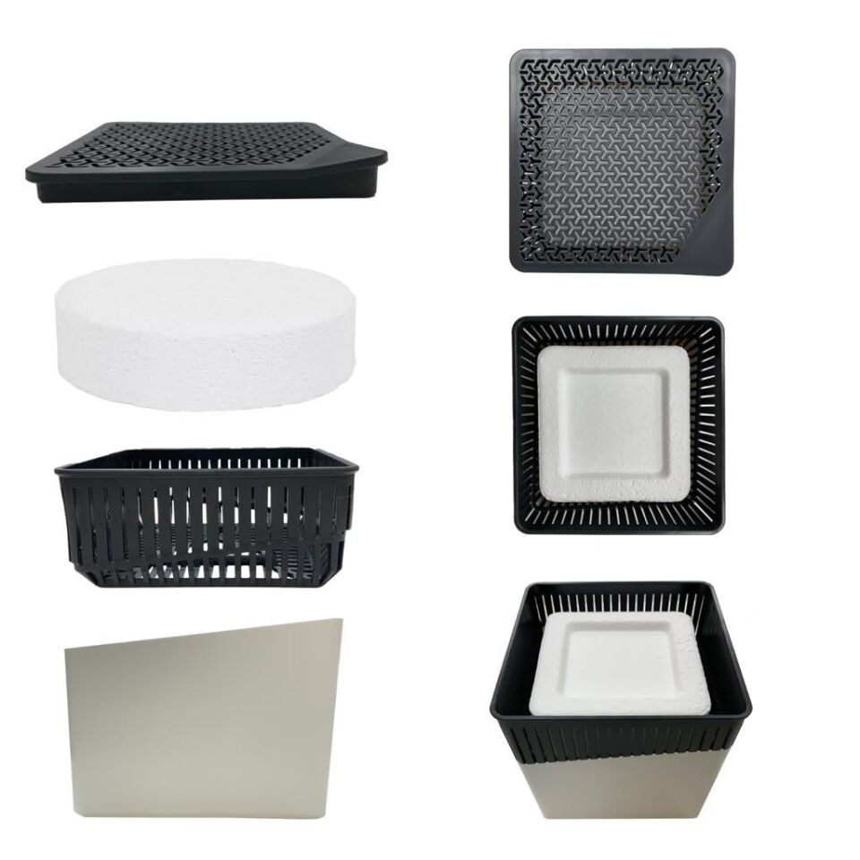 1 Kg - Beyaz Kare Aparat, Naturel Kokusuz - Nem Alıcı Aparat + Tablet - Rutubet Giderici