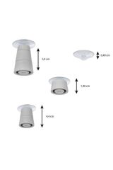 2'li 30x52 cm Cam Ocak Koruyucu 4'lü Ocaklar İçin Düz Beyaz