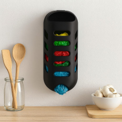 Plastik Poşet Saklama ve Düzenleme Kutusu Siyah