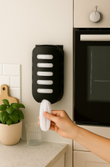 Plastik Poşet Saklama ve Düzenleme Kutusu Siyah