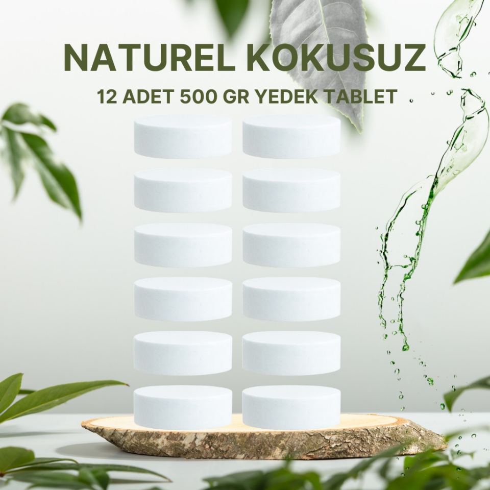 6 Adet 2x500GR - NATUREL - Nem Alıcı Rutubet Giderici Yedek Tablet