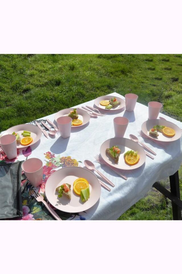 Pembe, Katlı Piknik Seti