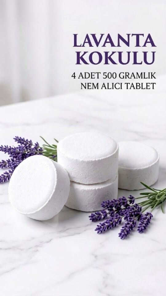 2 Adet 2x500Gr - LAVANTA - Nem Alıcı Rutubet Giderici Yedek Tablet