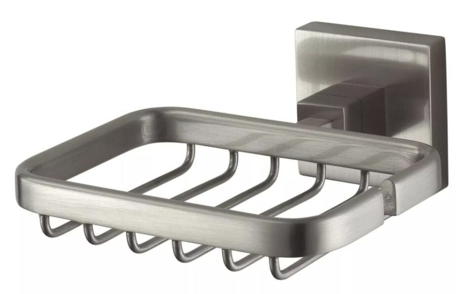 Saban Paslanmaz Çelik Sabunluk  ( 5,3 x 12,2 x 13,7 cm )