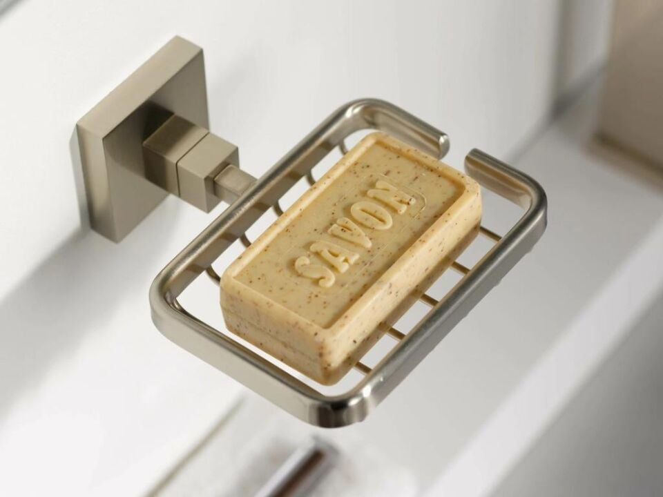 Saban Paslanmaz Çelik Sabunluk  ( 5,3 x 12,2 x 13,7 cm )