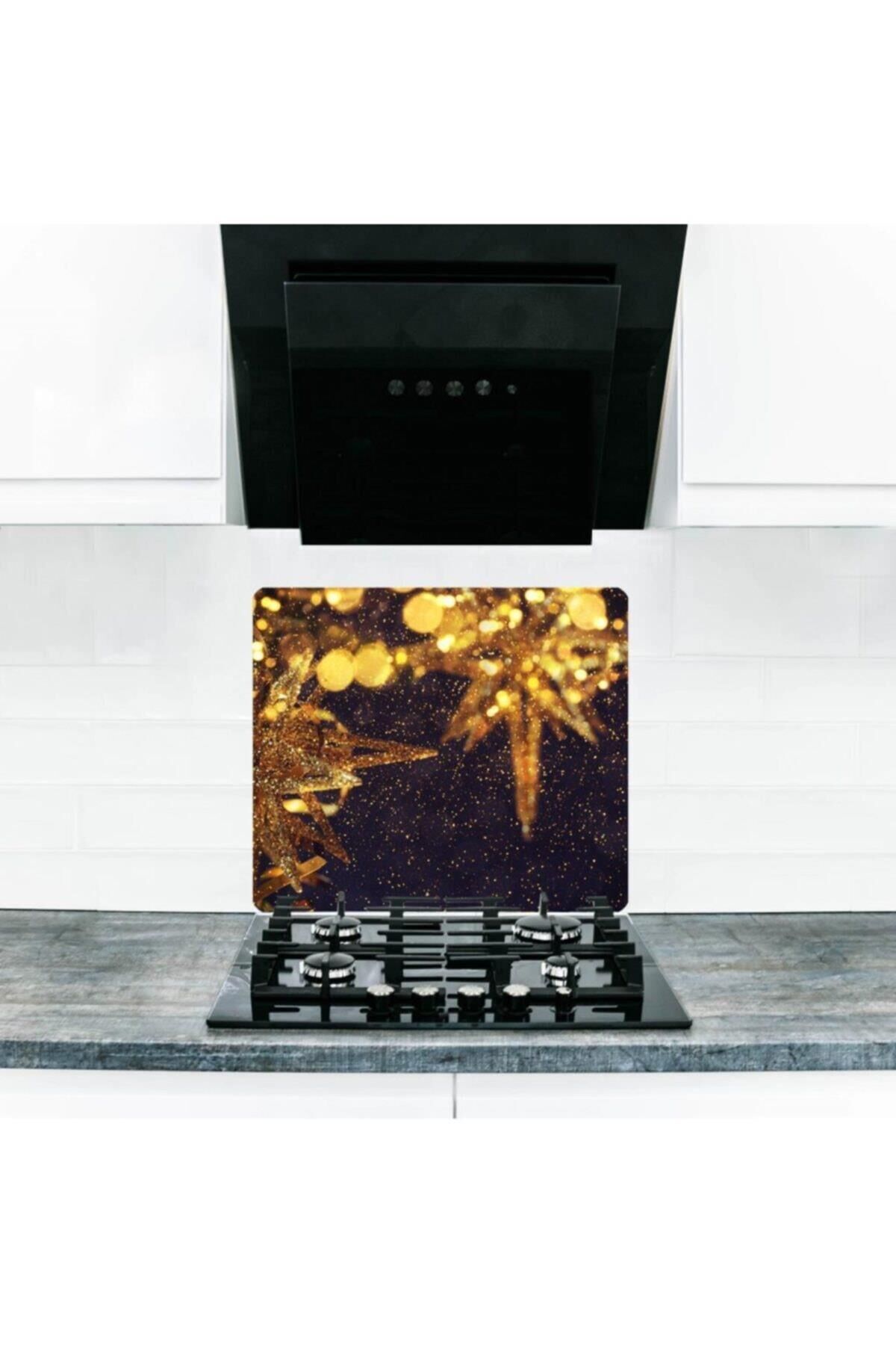 50X56 cm Cam Ocak Koruyucu Kutlama