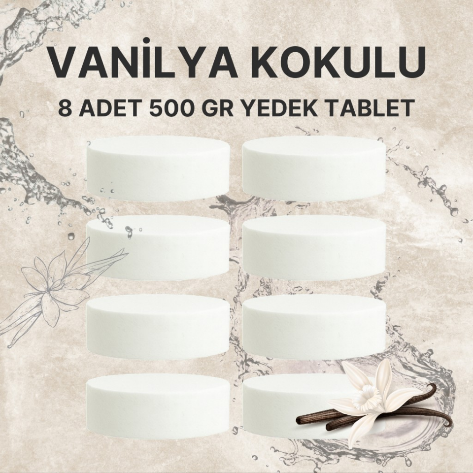 4 Adet 2x500Gr - VANİLYA - Nem Alıcı Rutubet Giderici Yedek Tablet