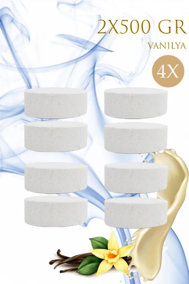 4 Adet 2x500Gr - VANİLYA - Nem Alıcı Rutubet Giderici Yedek Tablet