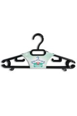 5'li Siyah Dolap İçi Elbise Askısı