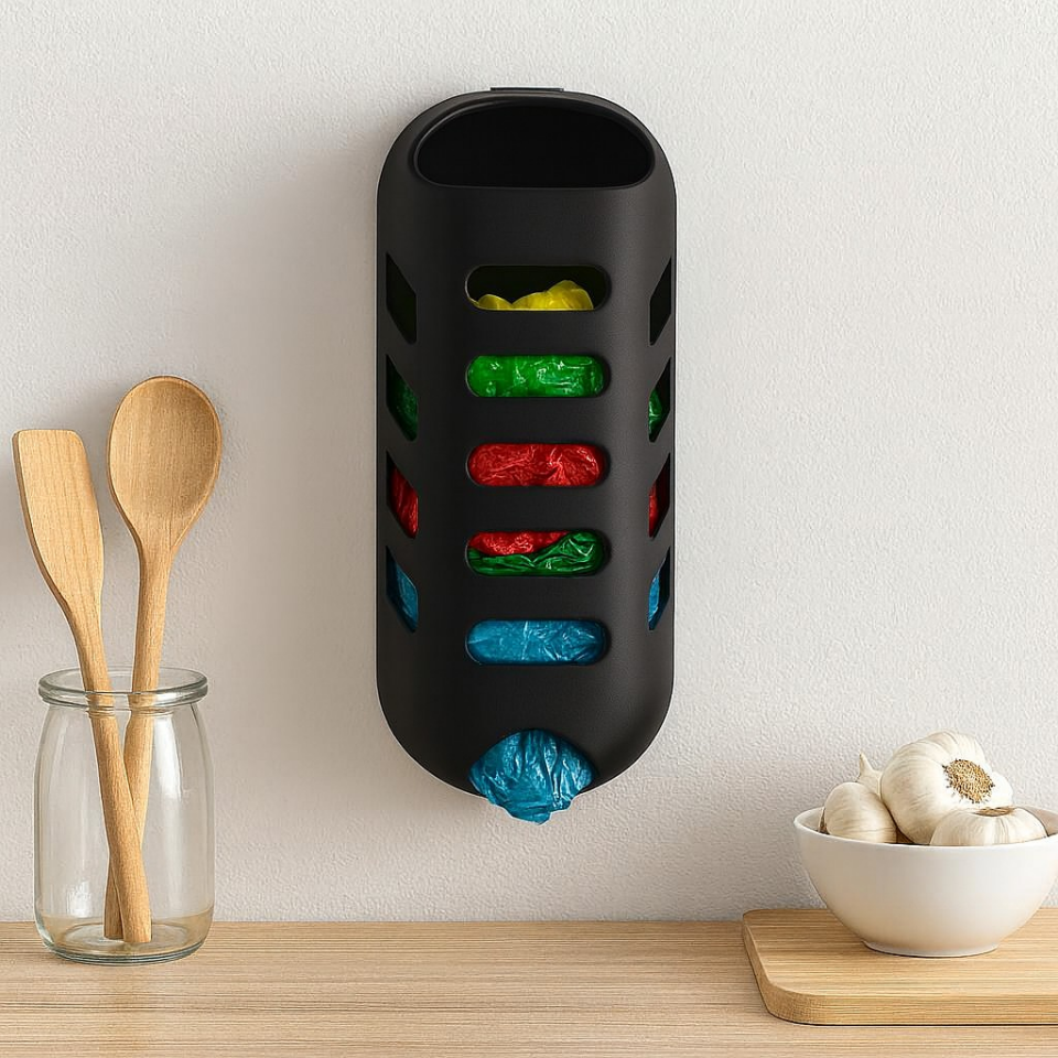 Siyah, Plastik Poşetlik Saklama ve Düzenleme Kutusu