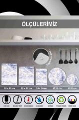 30x40 cm Cam Kesme Tahtası Düz Kırmızı