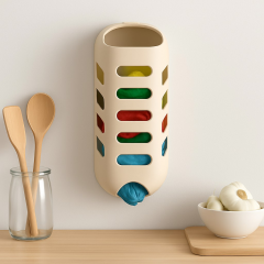 Plastik Poşet Saklama ve Düzenleme Kutusu Bej