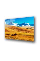 60 x 70 cm Model 2012 Desenli Cam Tablo 4mm Temperli Camdır