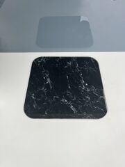 22x22cm - Siyah Mermer, Kesme Tahtası - Sunumluk