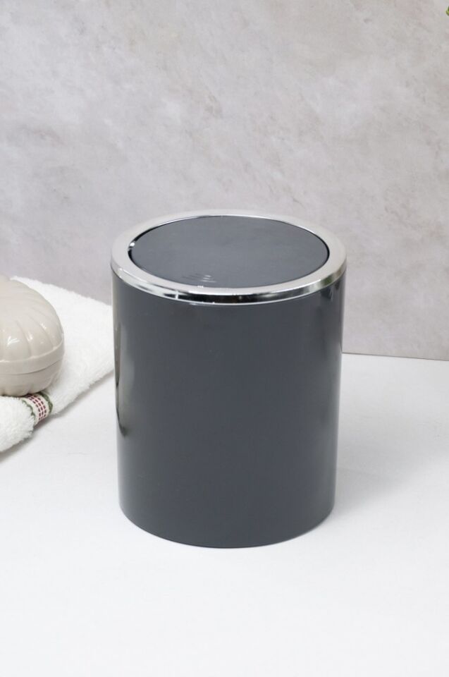 Antrasit, Çöp Kovası 5 Litre - İnca Model