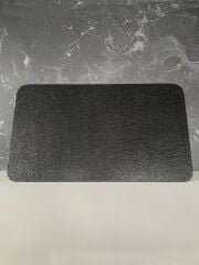 30x52cm - Buzlu Cam, Düz Siyah, Kesme Tahtası - Sunumluk