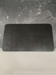 30x52cm - Buzlu Cam, Düz Siyah, Kesme Tahtası - Sunumluk